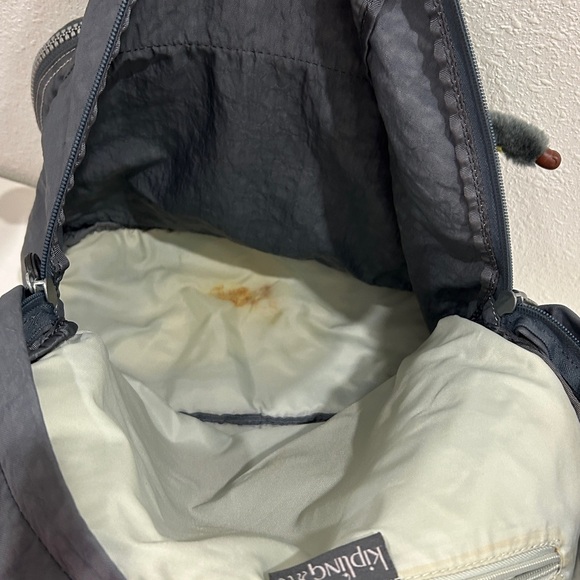 Kipling Original Ridge Large Ziptop Charcoal Gray Backpack BP2004 - Picture 16 of 16